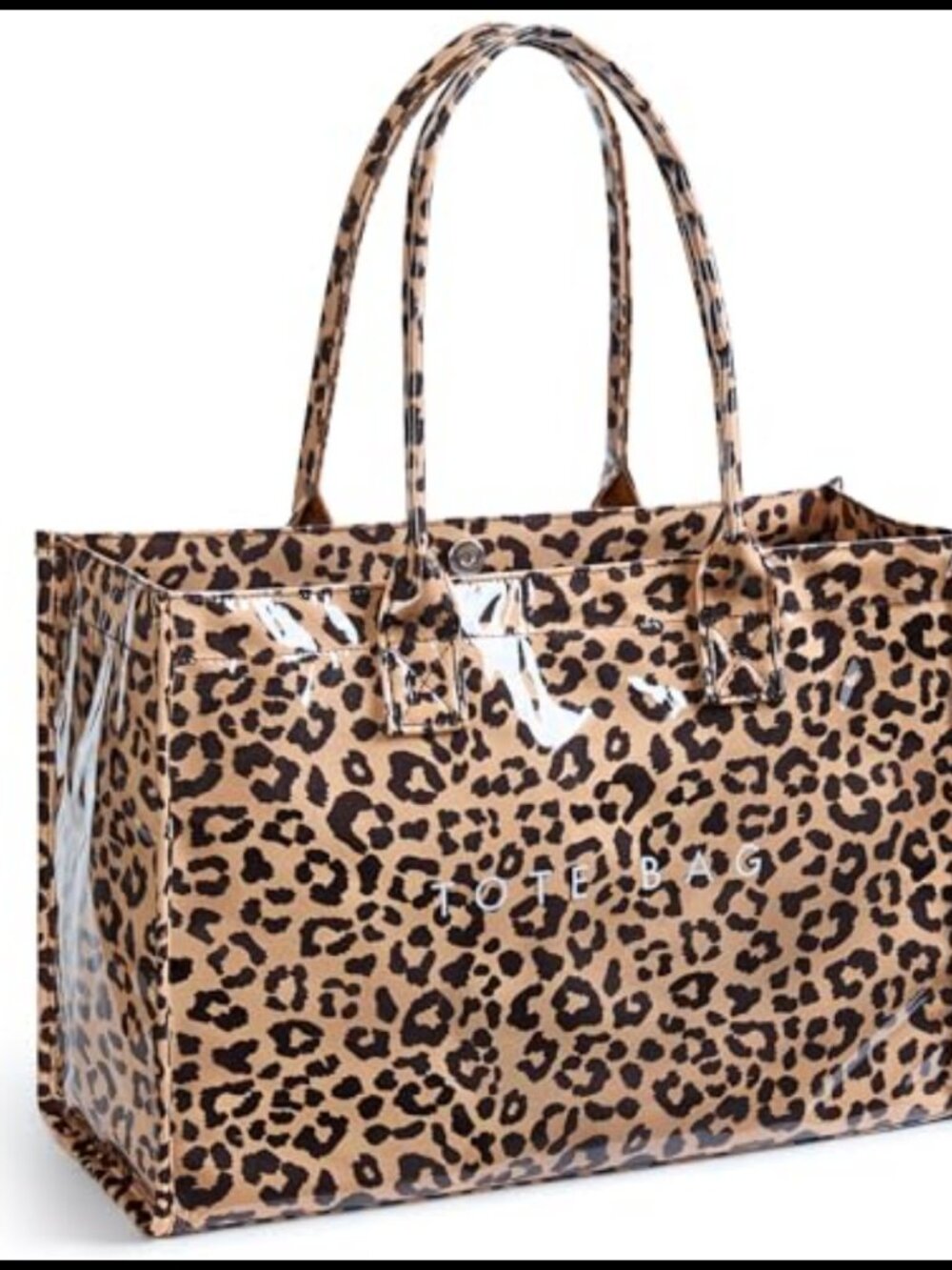 PVC Tote Bag with Top Handle, Large Foldable Waterproof Handbag